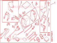 KIT MONTAGE ANTIBROUILLARDS pour Honda AFRICA TWIN 1000 ABS de 2017