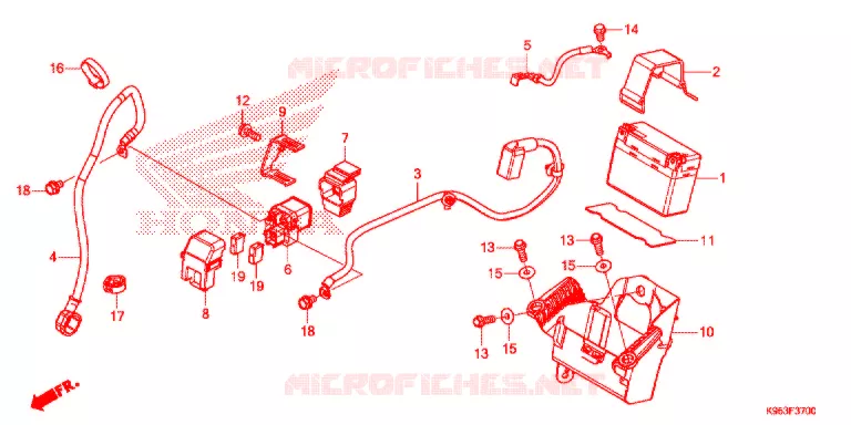 BATTERIE Honda MOTO 250 CRF 2019  CRF250RK