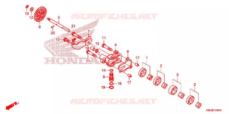 POMPE A HUILE Honda MOTO 250 CRF 2020  CRF250RK