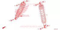 AMORTISSEUR AVANT (SXS1000M3/M3P/M5P/M5D) pour Honda PIONEER 1000 M3 EPS de 2019