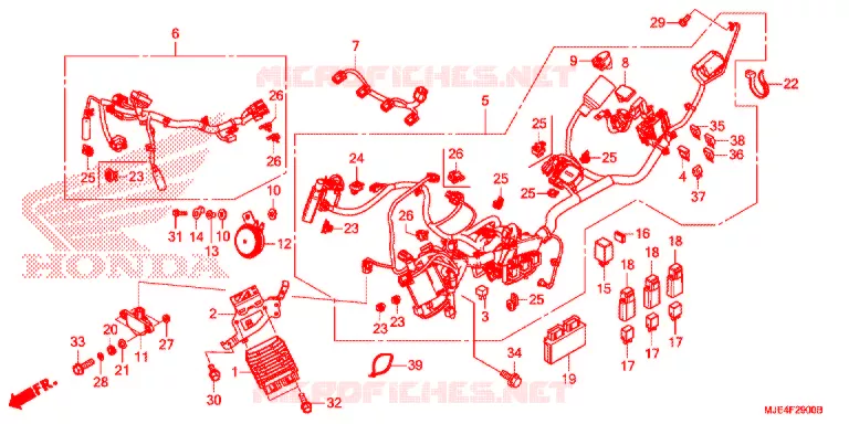 FAISCEAU DES FILS Honda MOTO 650 CBR 2018  CBR650FJ