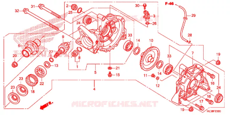 COUPLE CONIQUE Honda ATV 700 PIONEER 2019  SXS700M2DK