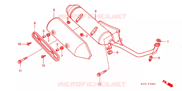 SILENCIEUX D'ECHAPPEMENT Honda SCOOTER 125 DYLAN 2003  SES1253