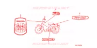 AUTOCOLLANTS pour Honda PRESS CUB 50 DELUXE de 2005