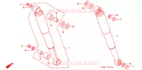 AMORTISSEUR ARRIERE pour Honda SUPER CUB 50 DELUXE de 2005