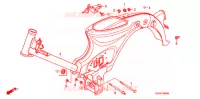 CADRE (C50D/S/ST) pour Honda SUPER CUB 50 DELUXE de 2005