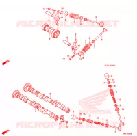 ARBRE A CAMES   SOUPAPE pour Honda LITTLE CUB 50 de 2007