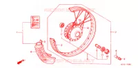 ROUE AVANT pour Honda LITTLE CUB 50 de 2006
