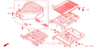 SELLE   PORTE BAGAGE ARRIERE pour Honda SUPER CUB 50 STANDARD de 2006