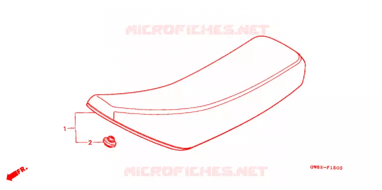 SELLE Honda MOTO 50 CRM 1996  CRM50R