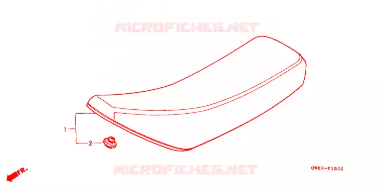 SELLE Honda MOTO 80 CRM 1996  CRM80R
