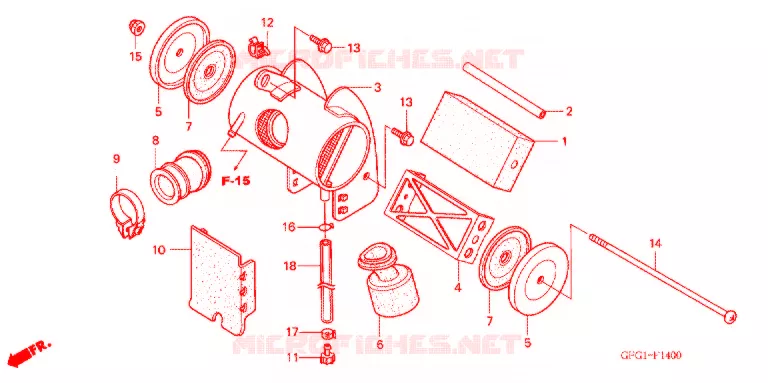 FILTRE A AIR Honda MOTO 50 other-models 2003  MP50DX3
