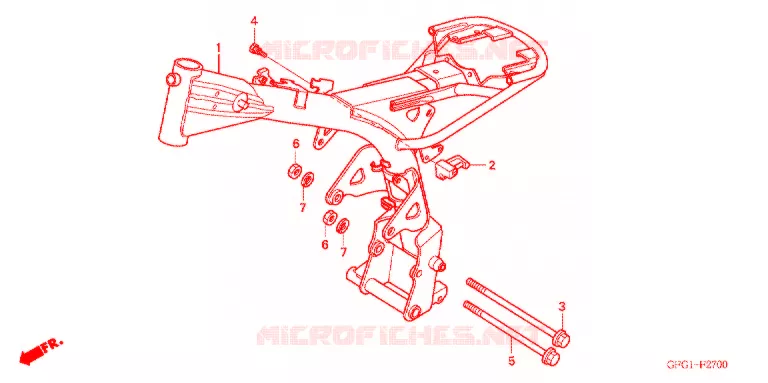 CADRE Honda MOTO 50 other-models 2003  MP50DX3