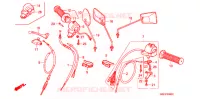 LEVIER DE GUIDON   CABLE   COMMODO pour Honda CHALY 50 de 1992