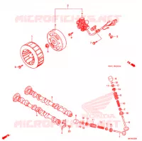 ALTERNATEUR pour Honda 50 SUPER DIO WHITE de 1994