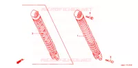 AMORTISSEUR ARRIERE pour Honda 50 SUPER DIO WHITE de 1994