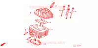 CULASSE pour Honda 50 SUPER DIO WHITE de 1994