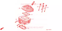CULASSE pour Honda 50 SUPER DIO BLACK de 1996