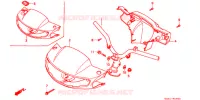 GUIDON pour Honda 50 SUPER DIO BLACK de 1996