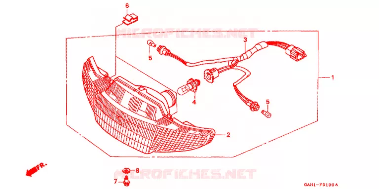 PHARE Honda SCOOTER 50 DIO 1996  SK50MMT