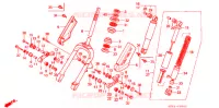 FOURCHE pour Honda TACT 50 STAND UP de 1992