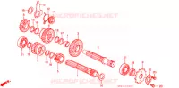 BOITE DE VITESSES pour Honda CHALY 50 de 1997