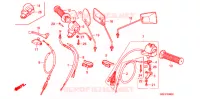 LEVIER DE GUIDON   CABLE   COMMODO pour Honda CHALY 50 de 1997