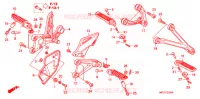 REPOSE PIED pour Honda CBR 1000 RR TYPE 2 de 2008