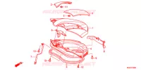 COUVERCLE DE COFFRE pour Honda NC 700 X ABS LOWER de 2012