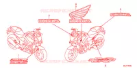 AUTOCOLLANTS pour Honda NC 700 X ABS de 2013