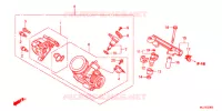 CORPS DE PAPILLON pour Honda NC 700 X ABS LOWER de 2013