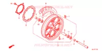 ROUE AVANT pour Honda NC 700 X ABS LOWER de 2013