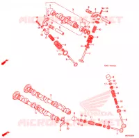 ARBRE A CAMES   SOUPAPE pour Honda 250 NIGHTHAWK de 1993