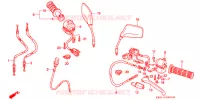LEVIER DE GUIDON   CABLE   COMMODO pour Honda 250 NIGHTHAWK de 1993