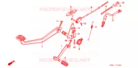PEDALE pour Honda 250 NIGHTHAWK de 1993