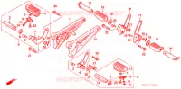 REPOSE PIED pour Honda 250 NIGHTHAWK de 1993