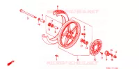 ROUE AVANT pour Honda 250 NIGHTHAWK de 1993