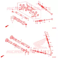 ARBRE A CAMES   SOUPAPE pour Honda NC 700 ABS de 2012