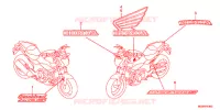 AUTOCOLLANTS pour Honda NC 700 ABS de 2012