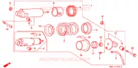 AMORTISSEUR ARRIERE pour Honda STEED 400 VLX Flat bar handle, With speed warning light de 1988