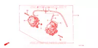 CARBURATEUR (ENS.) pour Honda STEED 400 VLX Flat bar handle, With speed warning light de 1988