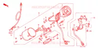 COMPTEUR pour Honda STEED 400 VLX Flat bar handle, With speed warning light de 1988