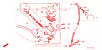 MAITRE CYLINDRE DE FREIN AVANT pour Honda STEED 400 VLX Flat bar handle, With speed warning light de 1988