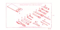 OUTIL pour Honda STEED 400 VLX Flat bar handle, With speed warning light de 1988