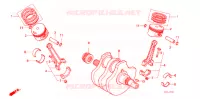 VILEBREQUIN   PISTON pour Honda STEED 400 VLX Flat bar handle, With speed warning light de 1988