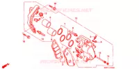 ETRIER DE FREIN AVANT pour Honda STEED 400 VSE Without speed warning light, Wide handle de 1997