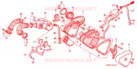 FILTRE A AIR pour Honda STEED 400 VSE Without speed warning light, Wide handle de 1997