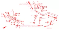 GUIDON   TE DE FOURCHE (2) pour Honda STEED 400 VSE Without speed warning light, Wide handle de 1997
