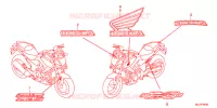 AUTOCOLLANTS pour Honda NC 700 X LOWER de 2013