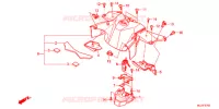 CACHE CENTRAL pour Honda NC 700 X LOWER de 2013